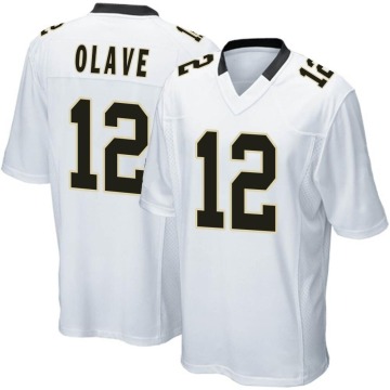 Chris Olave Youth White Game Jersey