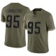 Christian Covington Youth Olive Limited 2022 Salute To Service Jersey