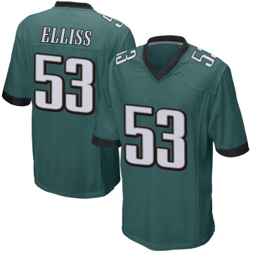 Christian Elliss Youth Green Game Team Color Jersey