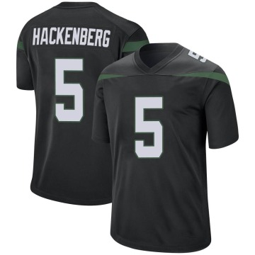 Christian Hackenberg Youth Black Game Stealth Jersey