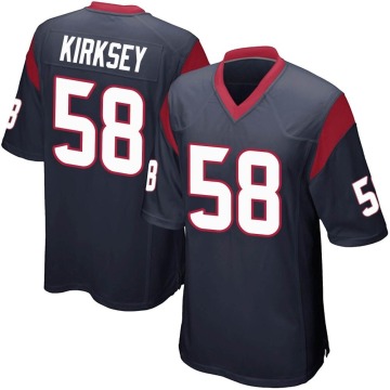 Christian Kirksey Youth Navy Blue Game Team Color Jersey