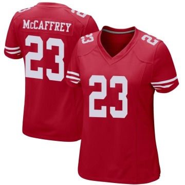 Christian McCaffrey Women's Red Game Team Color Jersey