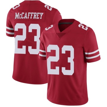Christian McCaffrey Youth Red Limited Team Color Vapor Untouchable Jersey