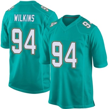 Christian Wilkins Youth Aqua Game Team Color Jersey