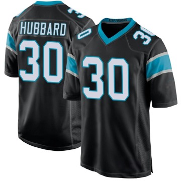 Chuba Hubbard Youth Black Game Team Color Jersey