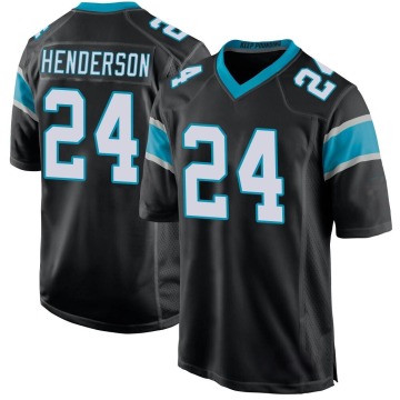 CJ Henderson Youth Black Game Team Color Jersey