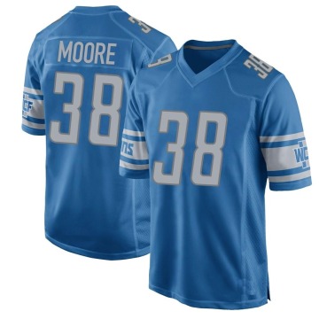 C.J. Moore Youth Blue Game Team Color Jersey