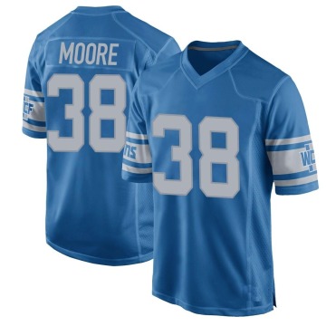 C.J. Moore Youth Blue Game Throwback Vapor Untouchable Jersey