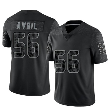 Cliff Avril Men's Black Limited Reflective Jersey