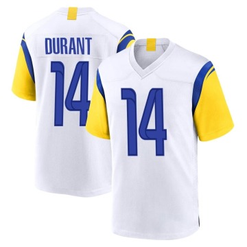 Cobie Durant Youth White Game Jersey