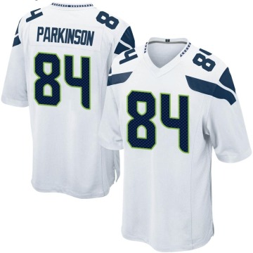 Colby Parkinson Men's White Game Jersey