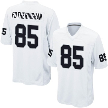 Cole Fotheringham Men's White Game Jersey