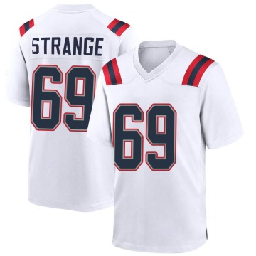 Cole Strange Youth White Game Jersey