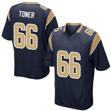 Cole Toner Youth Navy Game Team Color Jersey