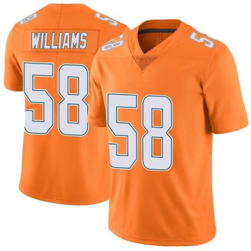 Connor Williams Men's Orange Limited Color Rush Jersey