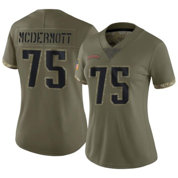 Conor McDermott Women's Olive Limited 2022 Salute To Service Jersey