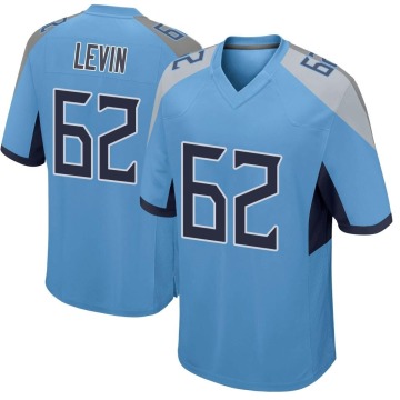 Corey Levin Men's Light Blue Game Jersey