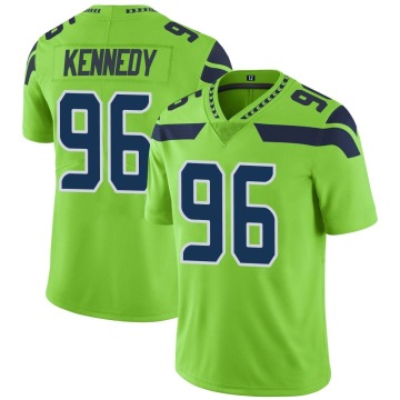 Cortez Kennedy Youth Green Limited Color Rush Neon Jersey