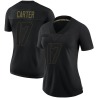 Cris Carter Women's Black Limited 2020 Salute To Service Jersey