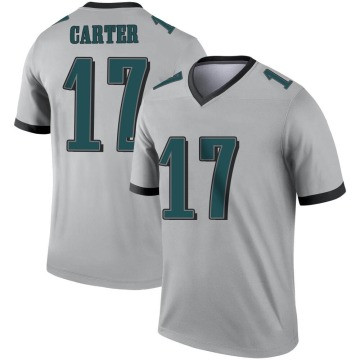 Cris Carter Youth Legend Silver Inverted Jersey