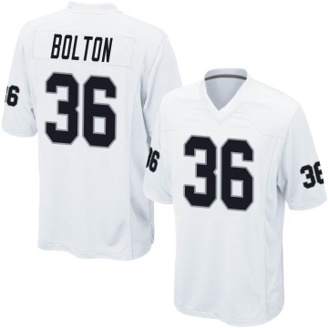 Curtis Bolton Youth White Game Jersey