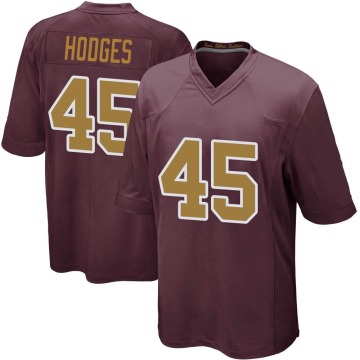 Curtis Hodges Youth Game Burgundy Alternate Jersey