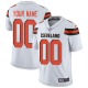 Custom Cleveland Browns Men's White Limited Jersey