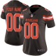 Custom Cleveland Browns Women's Brown Limited Team Color Jersey