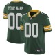 Custom Green Bay Packers Men's Green Limited Team Color Jersey