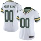 Custom Green Bay Packers Women's White Limited Jersey
