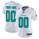 Custom Miami Dolphins Women's White Limited Jersey