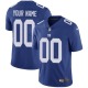 Custom New York Giants Men's Royal Blue Limited Team Color Jersey