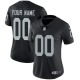 Custom Oakland Raiders Women's Black Limited Team Color Jersey