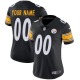 Custom Pittsburgh Steelers Women's Black Limited Team Color Jersey