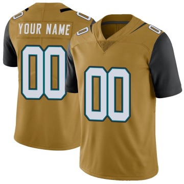 Custom Youth Gold Limited Custom Color Rush Vapor Untouchable Jersey