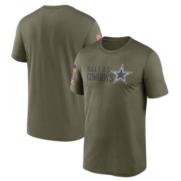 Dallas Cowboys Men's Olive Legend 2022 Salute to Service Team T-Shirt