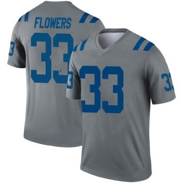 Dallis Flowers Youth Gray Legend Inverted Jersey