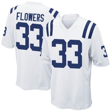Dallis Flowers Youth White Game Jersey