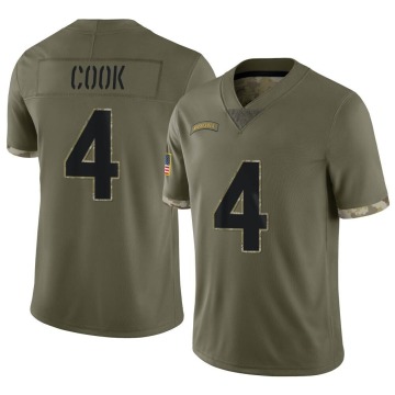 Dalvin Cook Men's Olive Limited 2022 Salute To Service Jersey