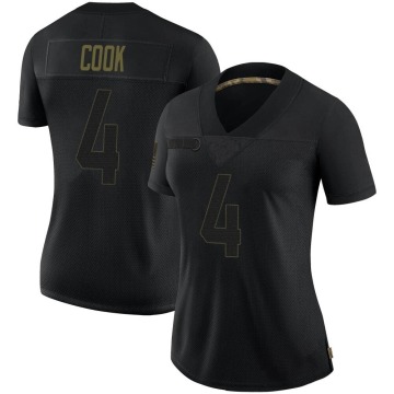 Dalvin Cook Women's Black Limited 2020 Salute To Service Jersey