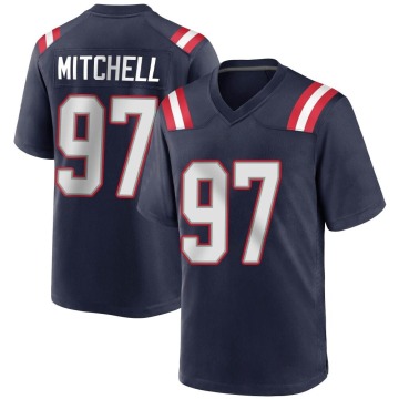 DaMarcus Mitchell Youth Navy Blue Game Team Color Jersey