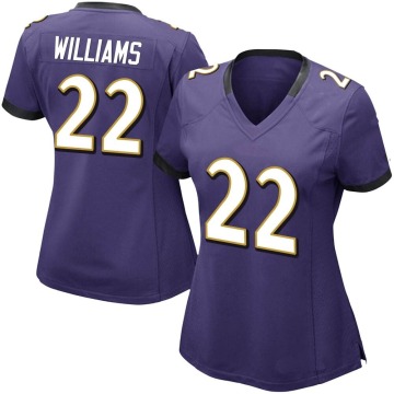 Damarion Williams Women's Purple Limited Team Color Vapor Untouchable Jersey