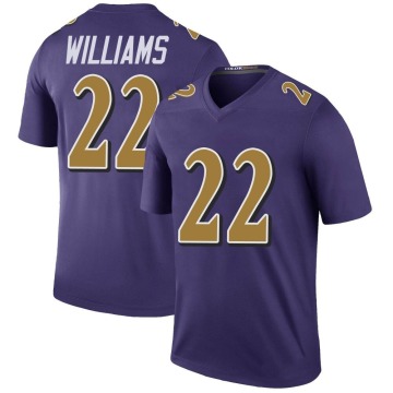Damarion Williams Youth Purple Legend Color Rush Jersey