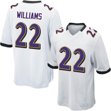 Damarion Williams Youth White Game Jersey