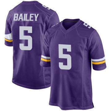 Dan Bailey Men's Purple Game Team Color Jersey