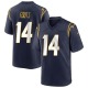 Dan Fouts Youth Navy Game Team Color Jersey