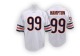 Dan Hampton Men's White Authentic Big Number With Bear Patch Throwback Jersey