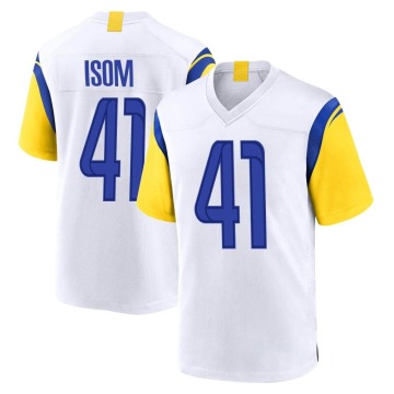 Dan Isom Youth White Game Jersey