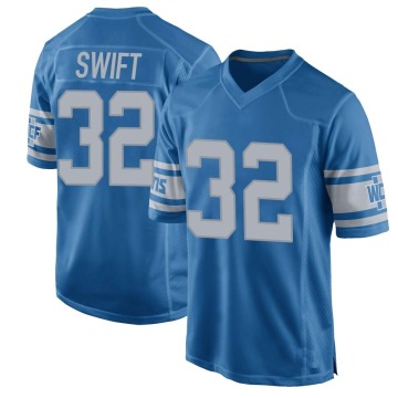 D'Andre Swift Youth Blue Game Throwback Vapor Untouchable Jersey