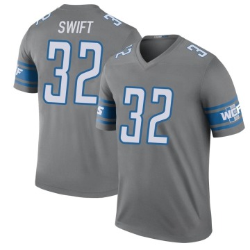 D'Andre Swift Youth Legend Color Rush Steel Jersey